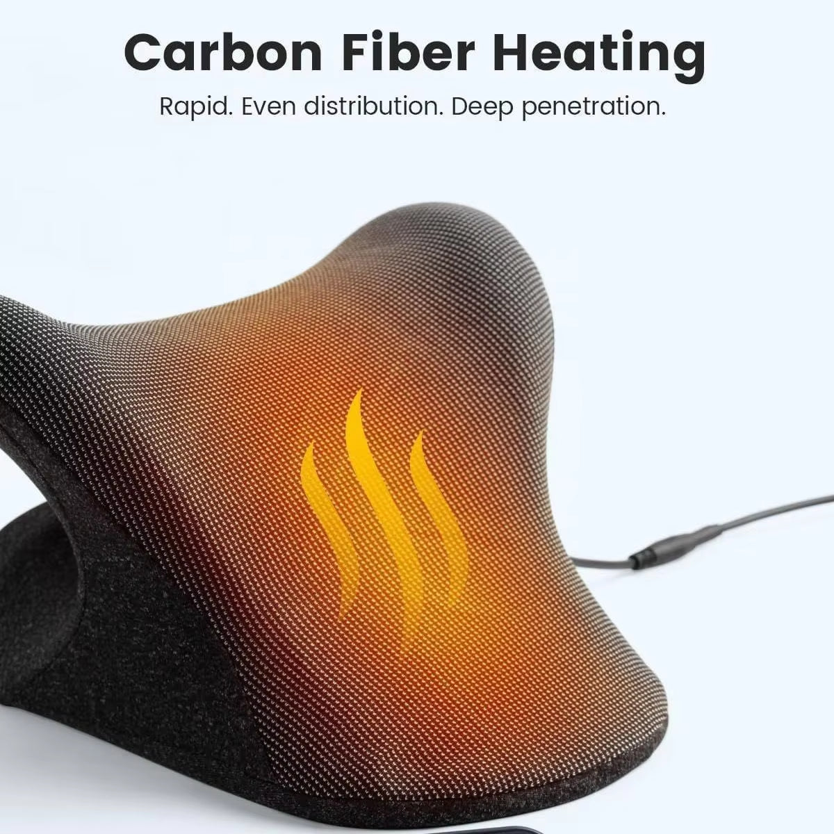 Phenitech Heated Neck Stretcher, Portable Cordless Neck Shoulder Cervical Traction Device Massage Pillow with Graphene Heating